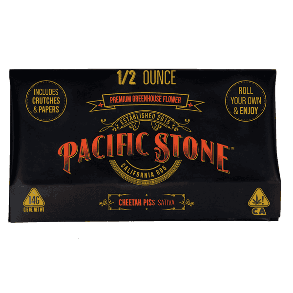 Pacific Stone Roll Your Own Sugar Shake 14.0g Pouch Sativa Cheetah Piss