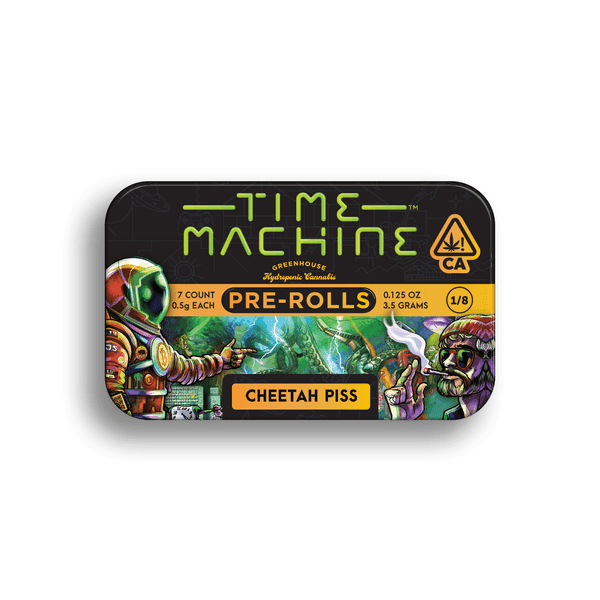 Time Machine Preroll 7pk Sativa Cheetah Piss 16ct