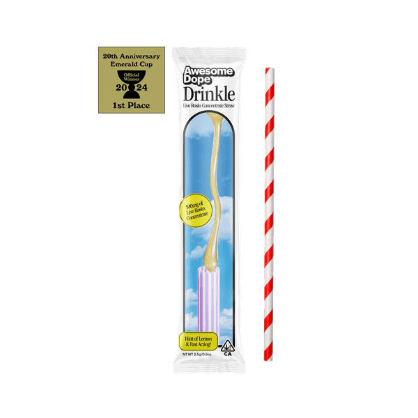 Awesome Dope Edible Rosin Concentrate Straw 100mg Hybrid