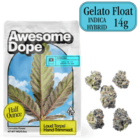 Awesome Dope Smalls Flower 14g Indica Hybrid Gelato Float