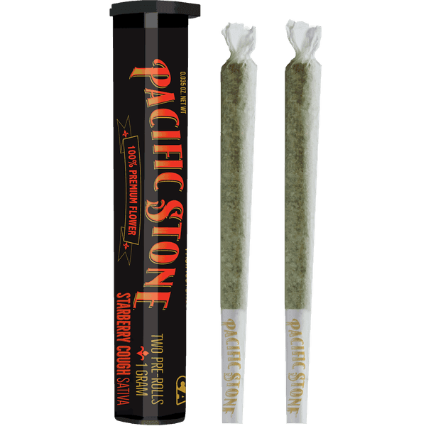 Pacific Stone Preroll 0.5g Sativa Starberry Cough 2-Pack 1.0g