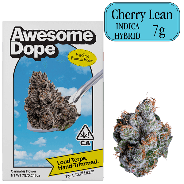 Awesome Dope Indoor Flower 7g Indica Hybrid Cherry Lean