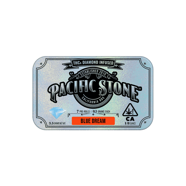 Pacific Stone Diamond Infused Prerolls 0.5g Sativa Blue Dream 7-Pack 3.5g