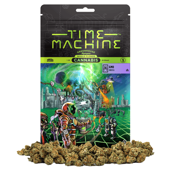 Time Machine Flower 28g Indica GMO 4ct