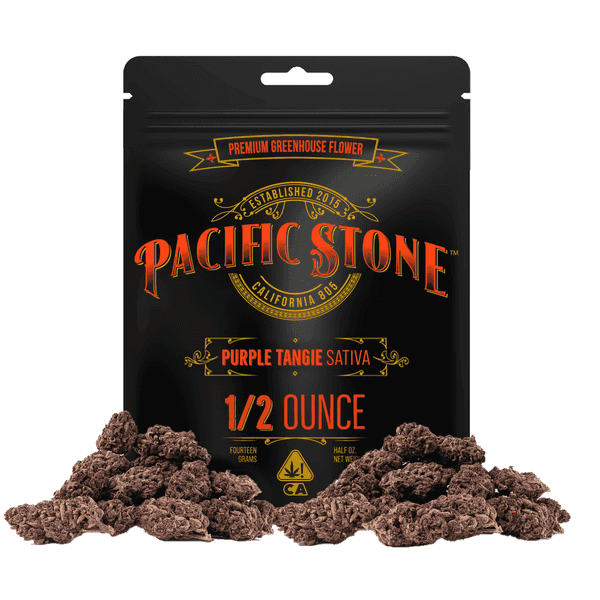 Pacific Stone Flower 14.0g Pouch Sativa Purple Tangie 8ct